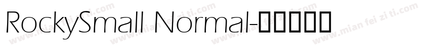 RockySmall Normal字体转换